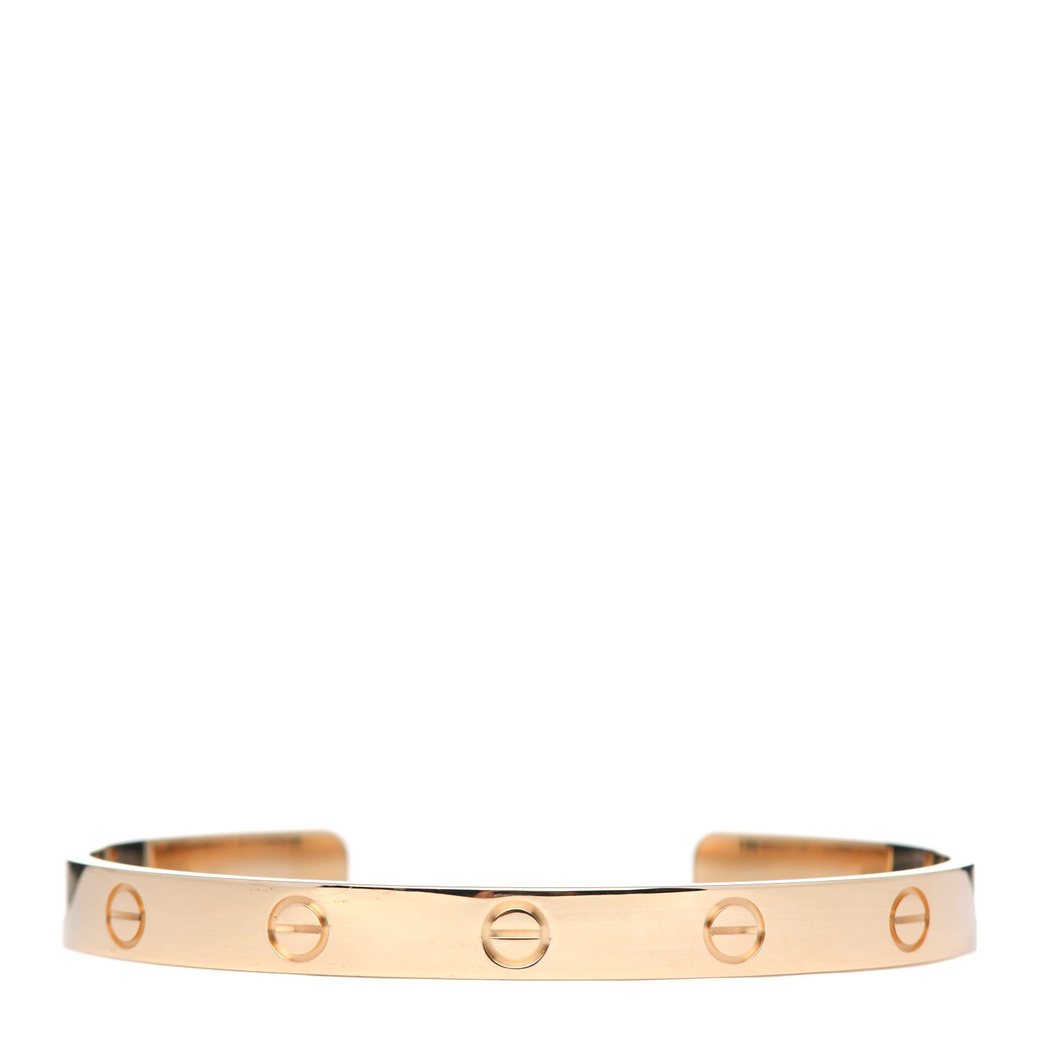 Cartier 18K Yellow Gold LOVE Cuff Bracelet 18 1 of 6