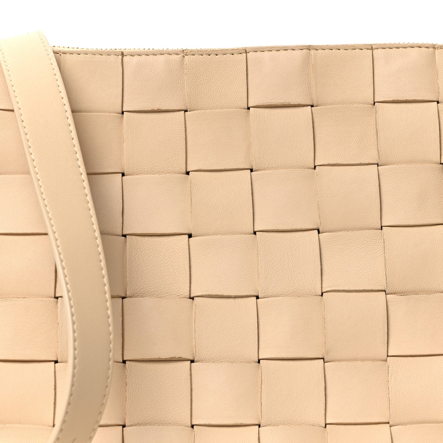 Bottega Veneta Lambskin Maxi Intrecciato Bowling Cassette Shoulder Bag Porridge 7 of 10
