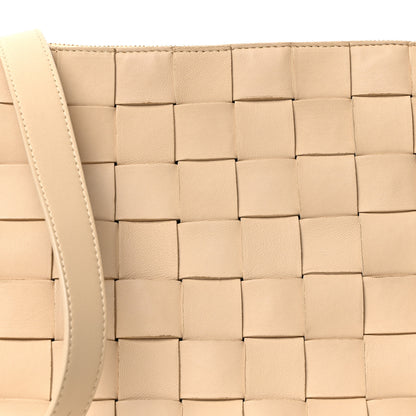 Bottega Veneta Lambskin Maxi Intrecciato Bowling Cassette Shoulder Bag Porridge 7 of 10