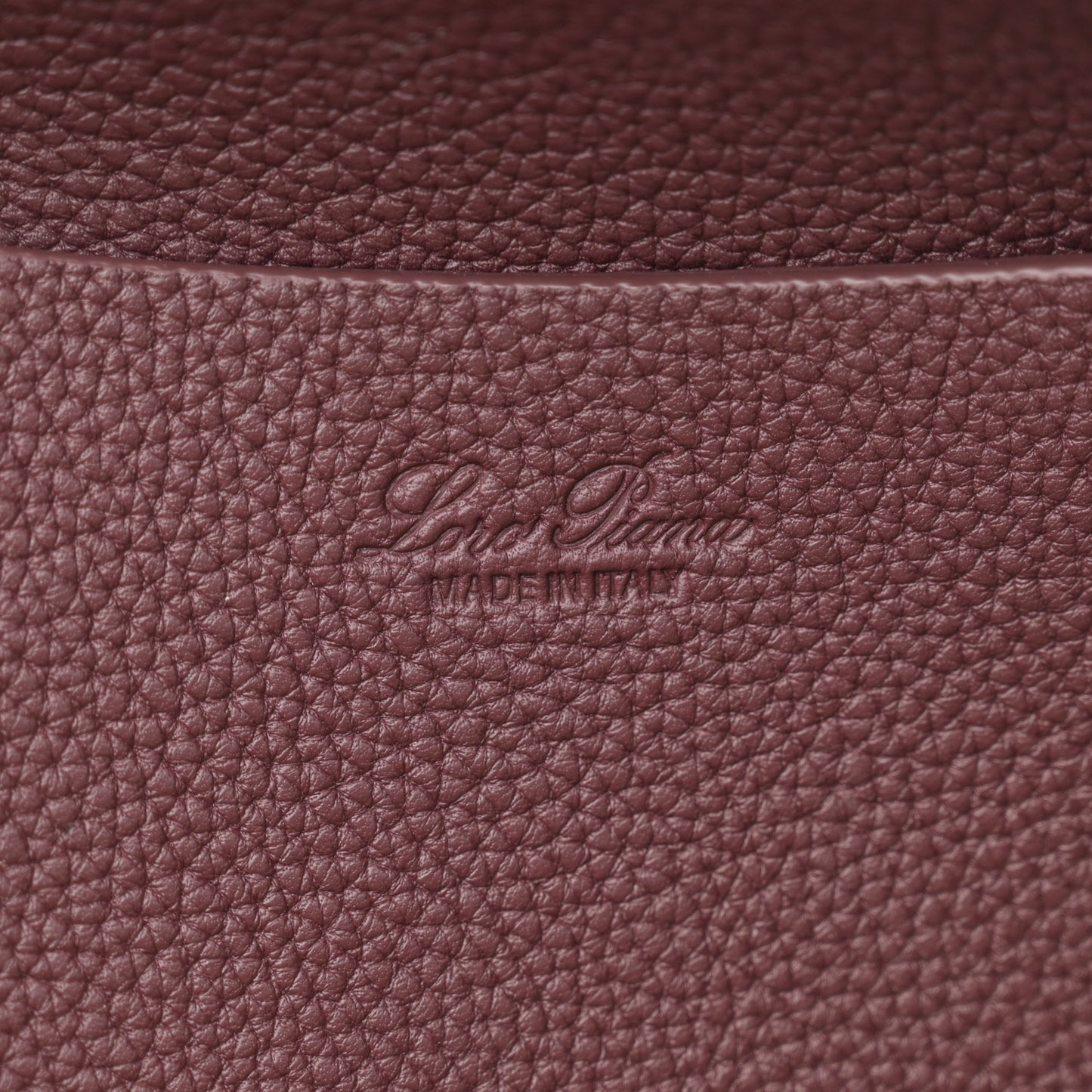 Grained Calfskin L32 Loom Bag Azuki Beans