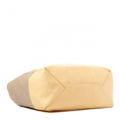 Celine Lambskin Horizontal Bi-Color Cabas Beige Butter 3 of 10