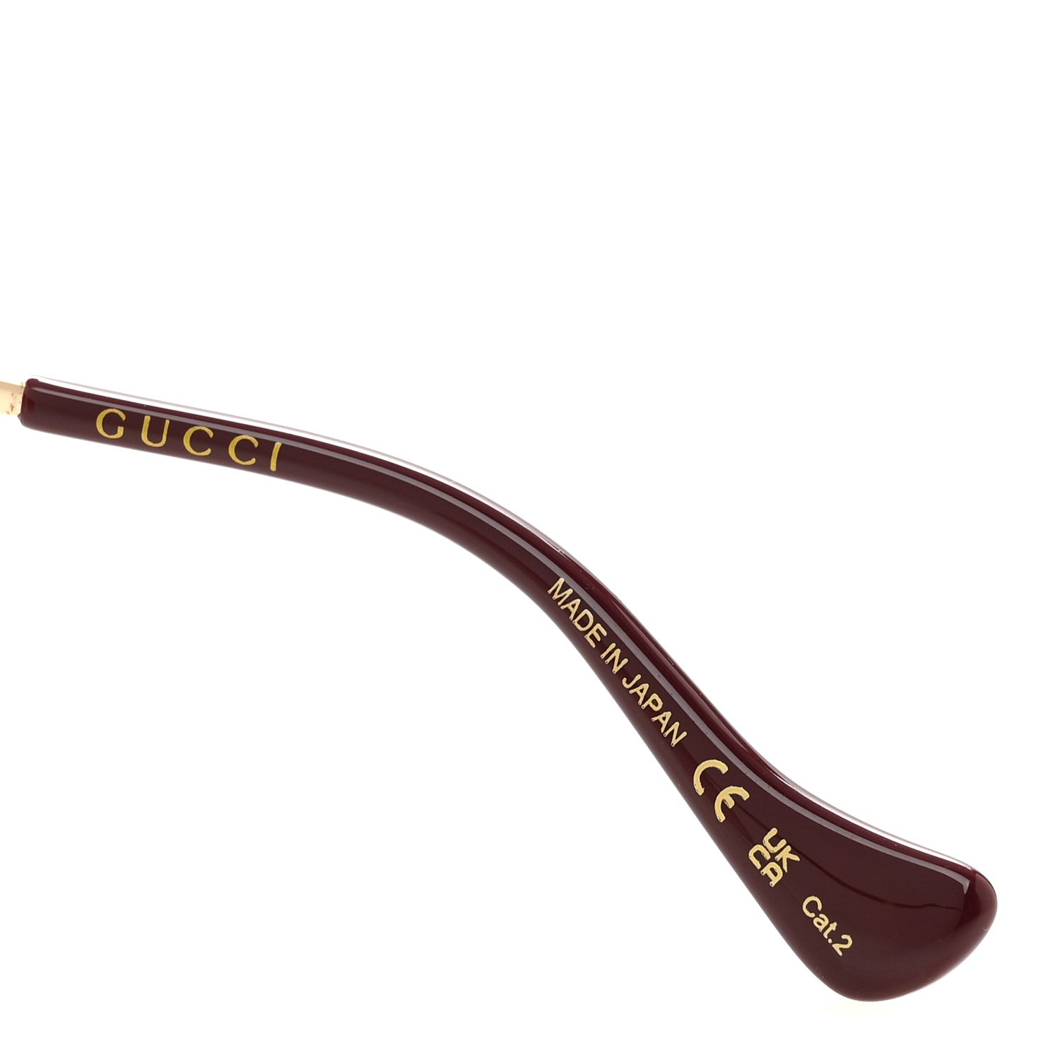 Gucci Metal Navigator Square Chain Sunglasses GG1087S Gold 5 of 8