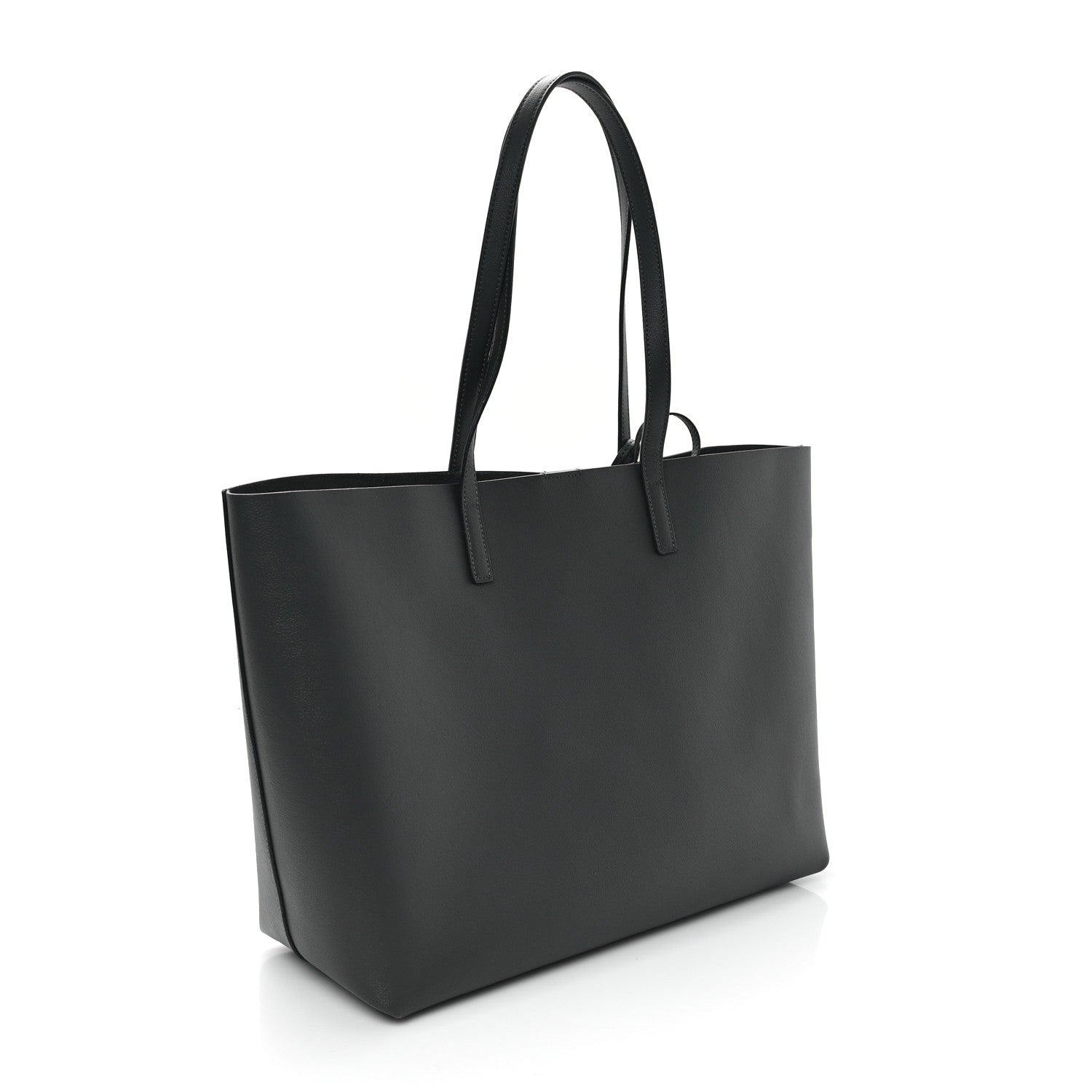 Saint Laurent Calfskin Large Shopping Tote Storm 4 of 12