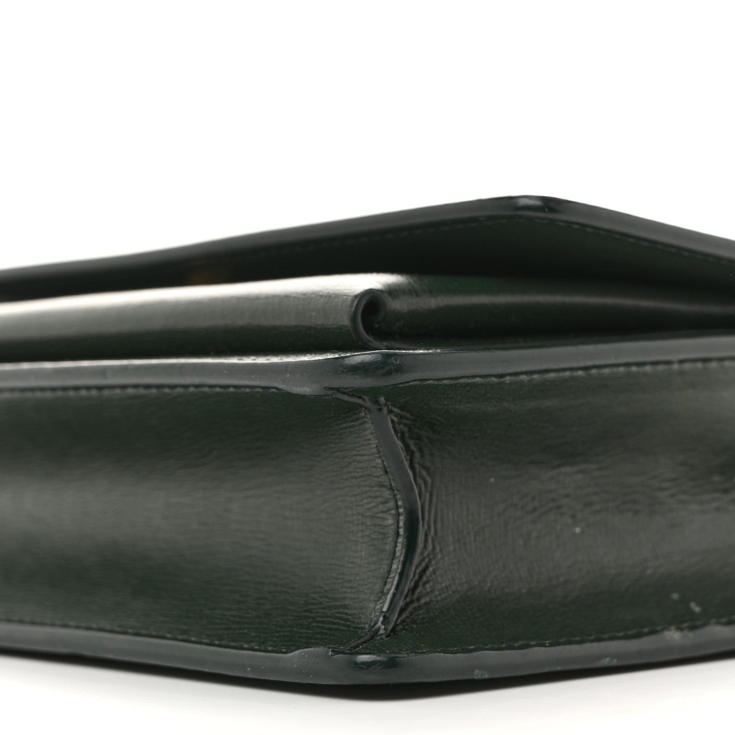 Saint Laurent Calfskin Monogram Sunset Chain Wallet Green 10 of 13