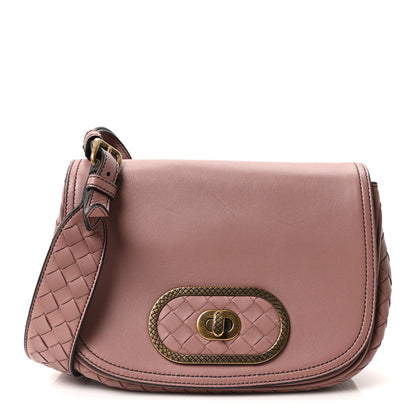 Bottega Veneta Nappa Intrecciato BV Luna Shoulder Bag Deco Rose 1 of 10