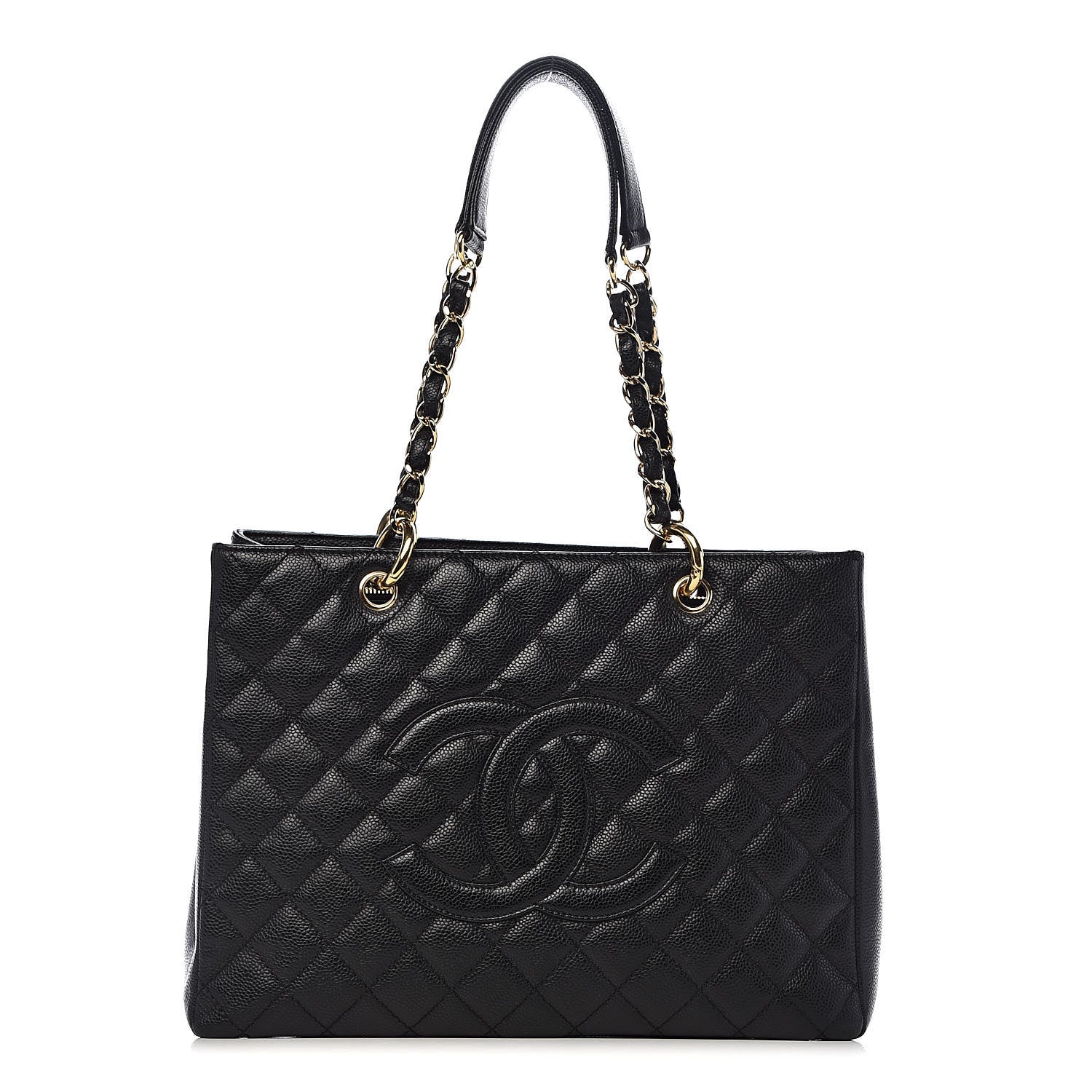 Chanel Caviar Quilted Grand Shopping Tote GST Black 1 of 11