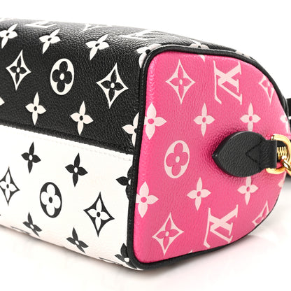 Louis Vuitton Empreinte Monogram Spring in the City Speedy Bandouliere 20 Black White Pink 9 of 9