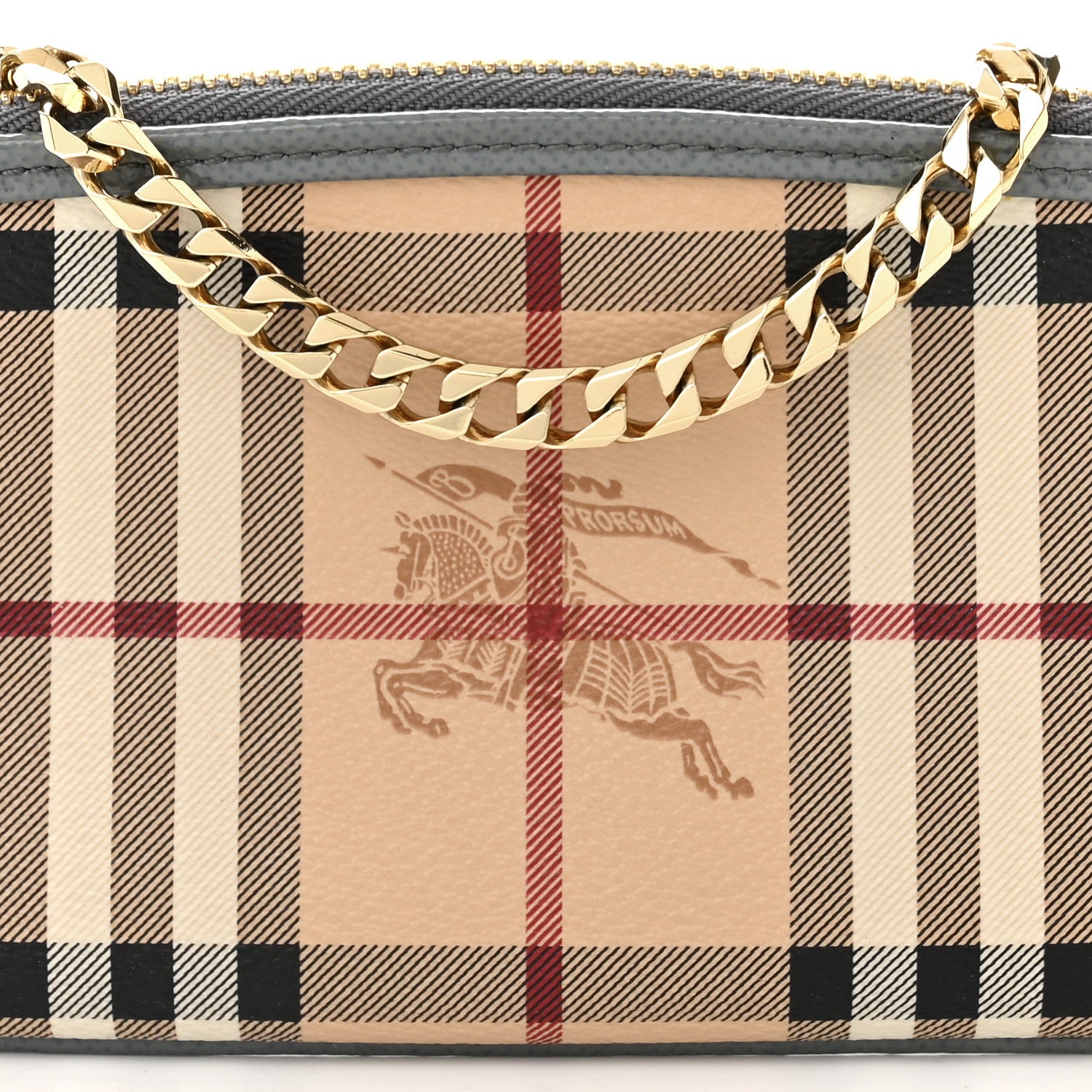 Burberry Haymarket Check Clara Pochette Grey 8 of 11