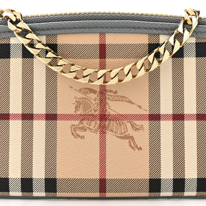 Burberry Haymarket Check Clara Pochette Grey 8 of 11