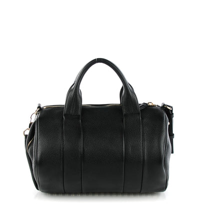 Alexander Wang Pebbled Lambskin Rocco Duffel Black Pale Gold Hardware 1 of 8