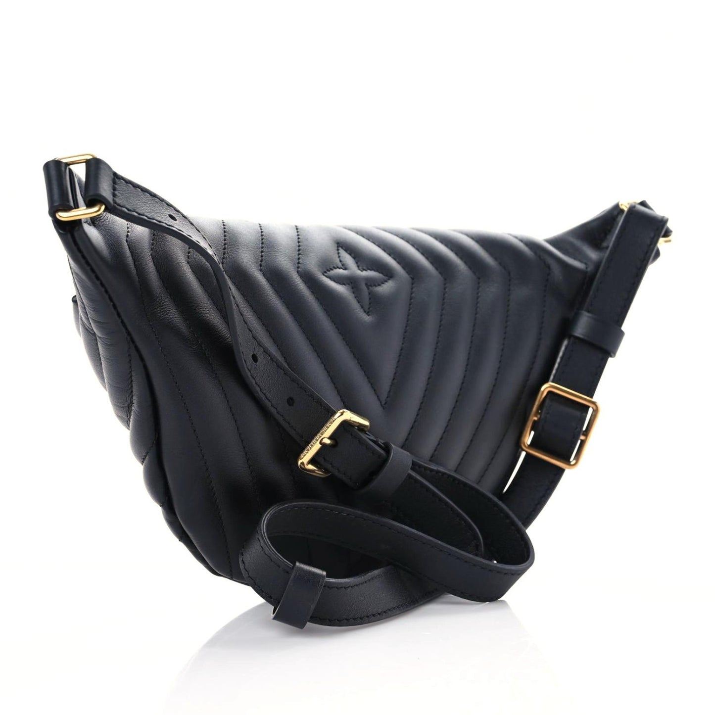 Calfskin Quilted New Wave Bumbag Black