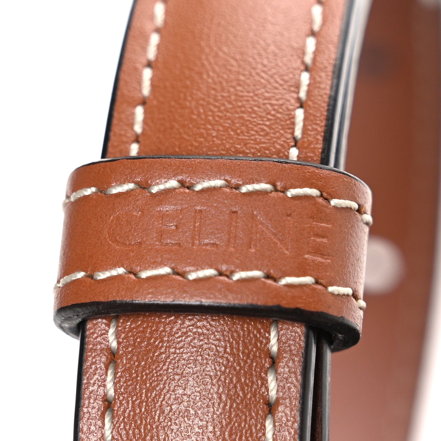 Celine Canvas Calfskin Triomphe Mini Besace Tan 5 of 11