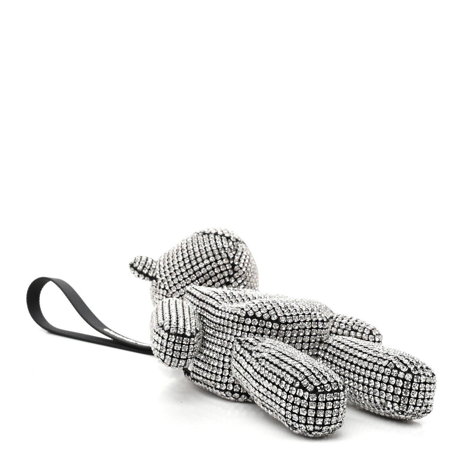 Alexander Wang Crystal Mesh Beiress Wristlet White 4 of 9