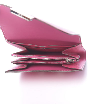 Hermes Epsom Constance Short Wallet Rose Tyrien 5 of 8