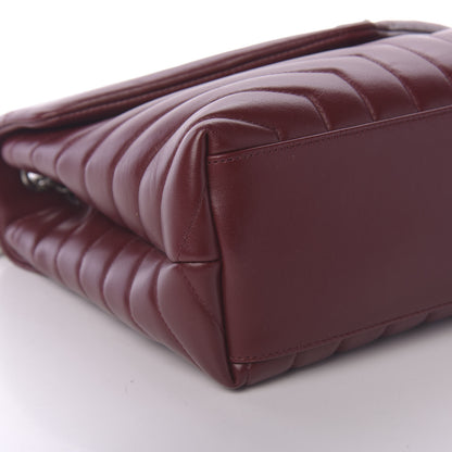 Saint Laurent Calfskin Y Quilted Monogram Medium Loulou Chain Satchel Palissandre 5 of 9