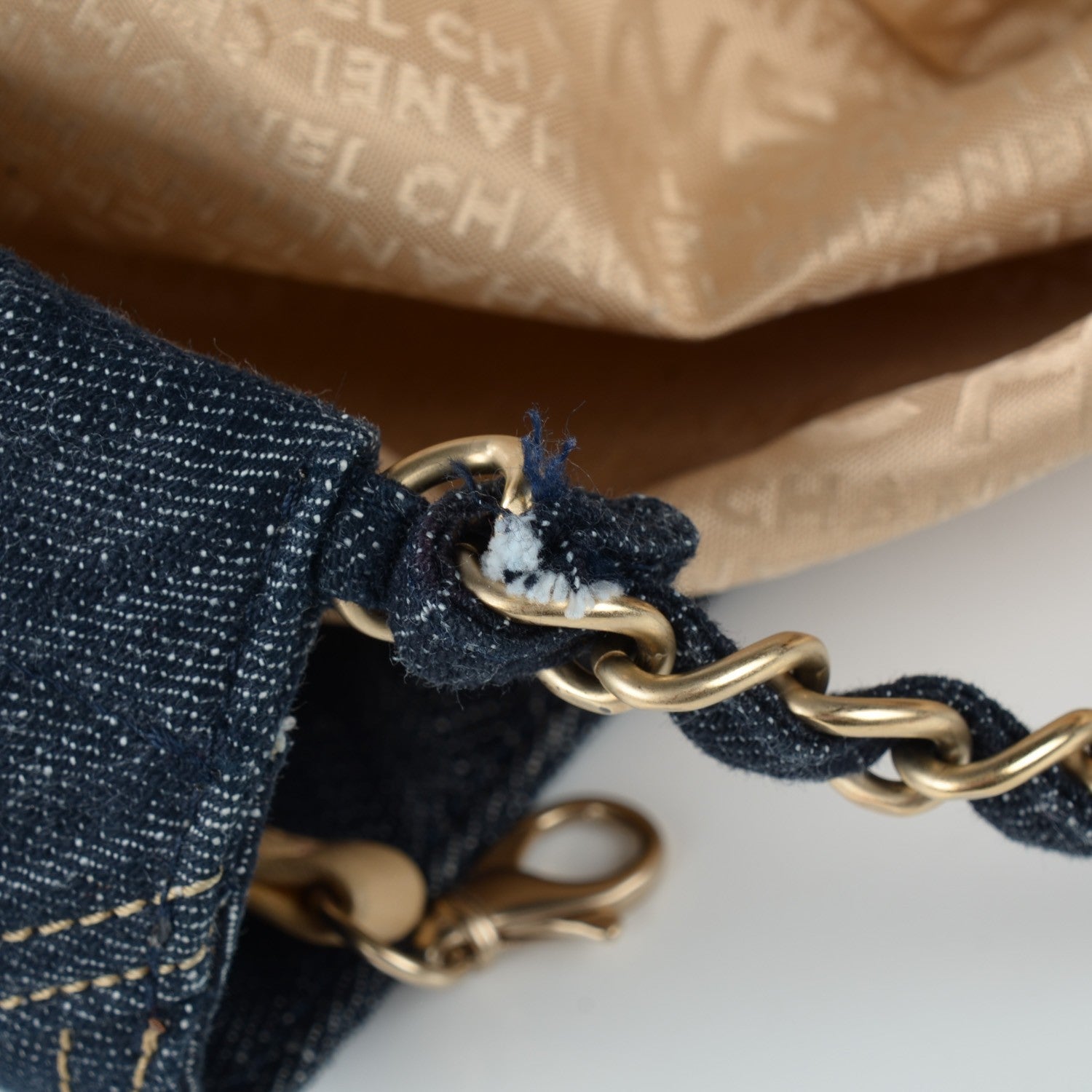 Chanel Denim XL Coco Cabas Tote Blue 8 of 8