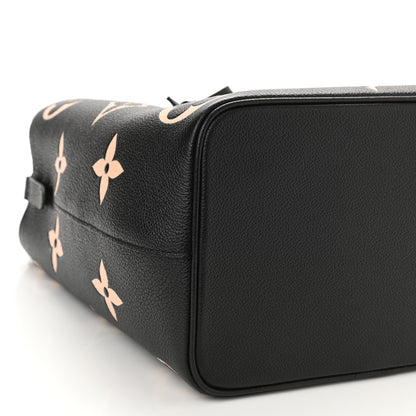 Louis Vuitton Empreinte Monogram Giant Neonoe MM Black Beige 8 of 9