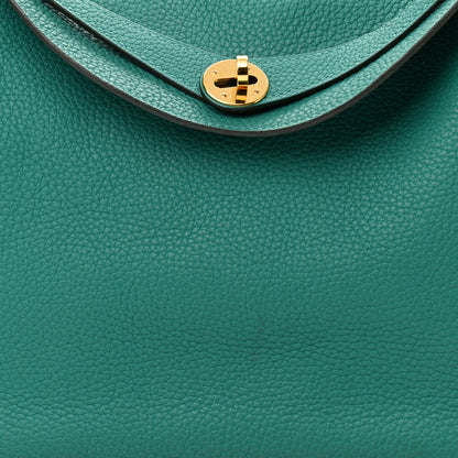 Hermes Taurillon Clemence Lindy 30 Vert Verone 8 of 11
