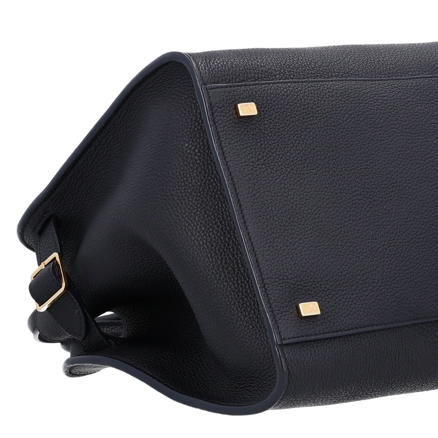 Matte Grained Calfskin Soft Margaux 15 Dark Navy
