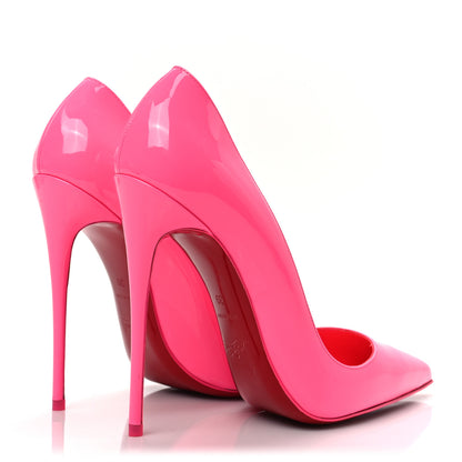 Christian Louboutin Patent So Kate 120 Pumps 39 Shocking Pink 4 of 7