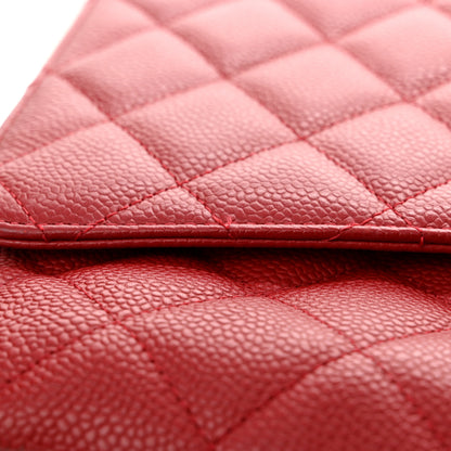 Chanel Caviar Quilted Maxi Single Flap Red 22 of 24