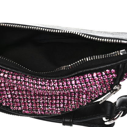 Alexander Wang Rhinestone Mesh Mini Attica Belt Bag Prism Pink 5 of 9