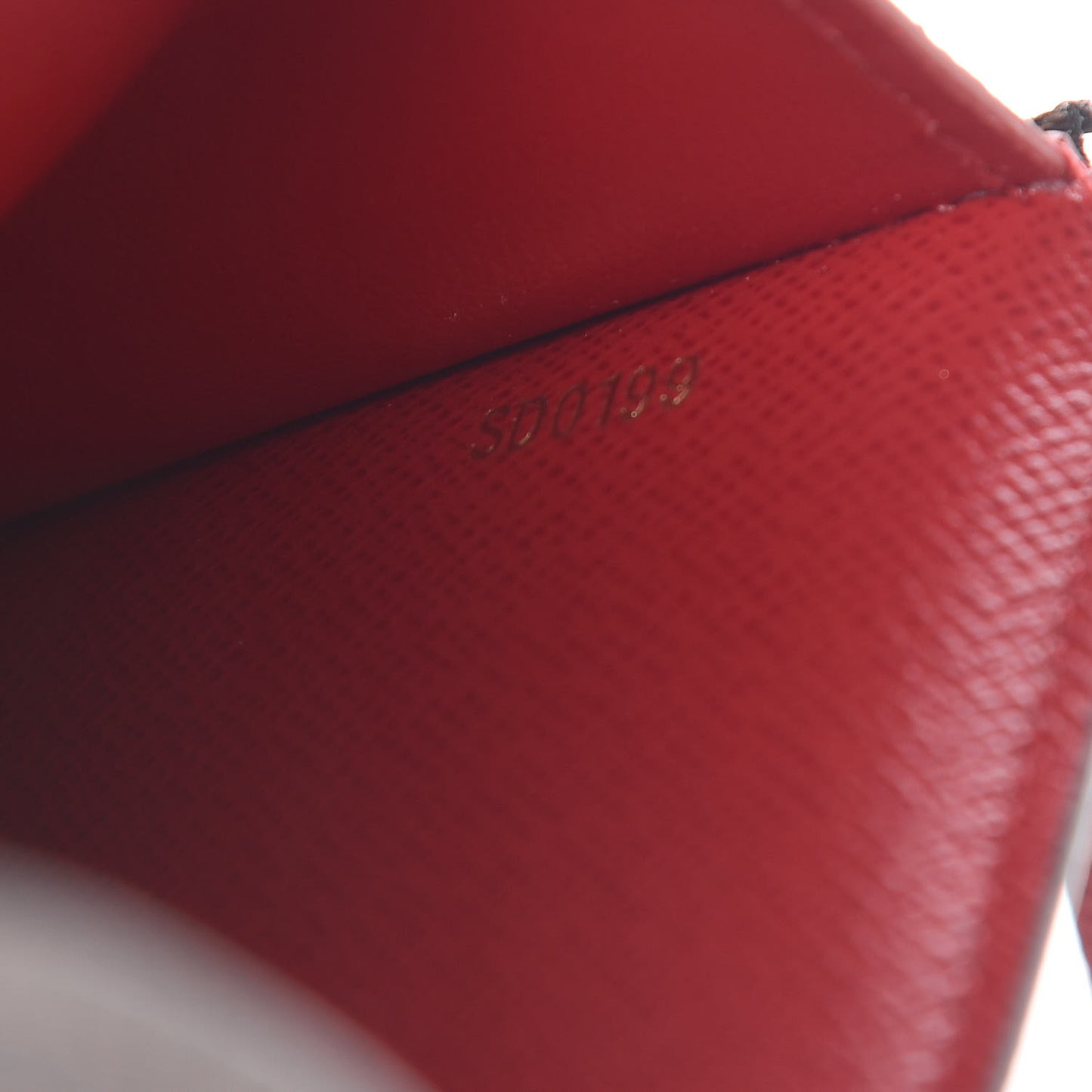 Damier Ebene Victorine Wallet Red