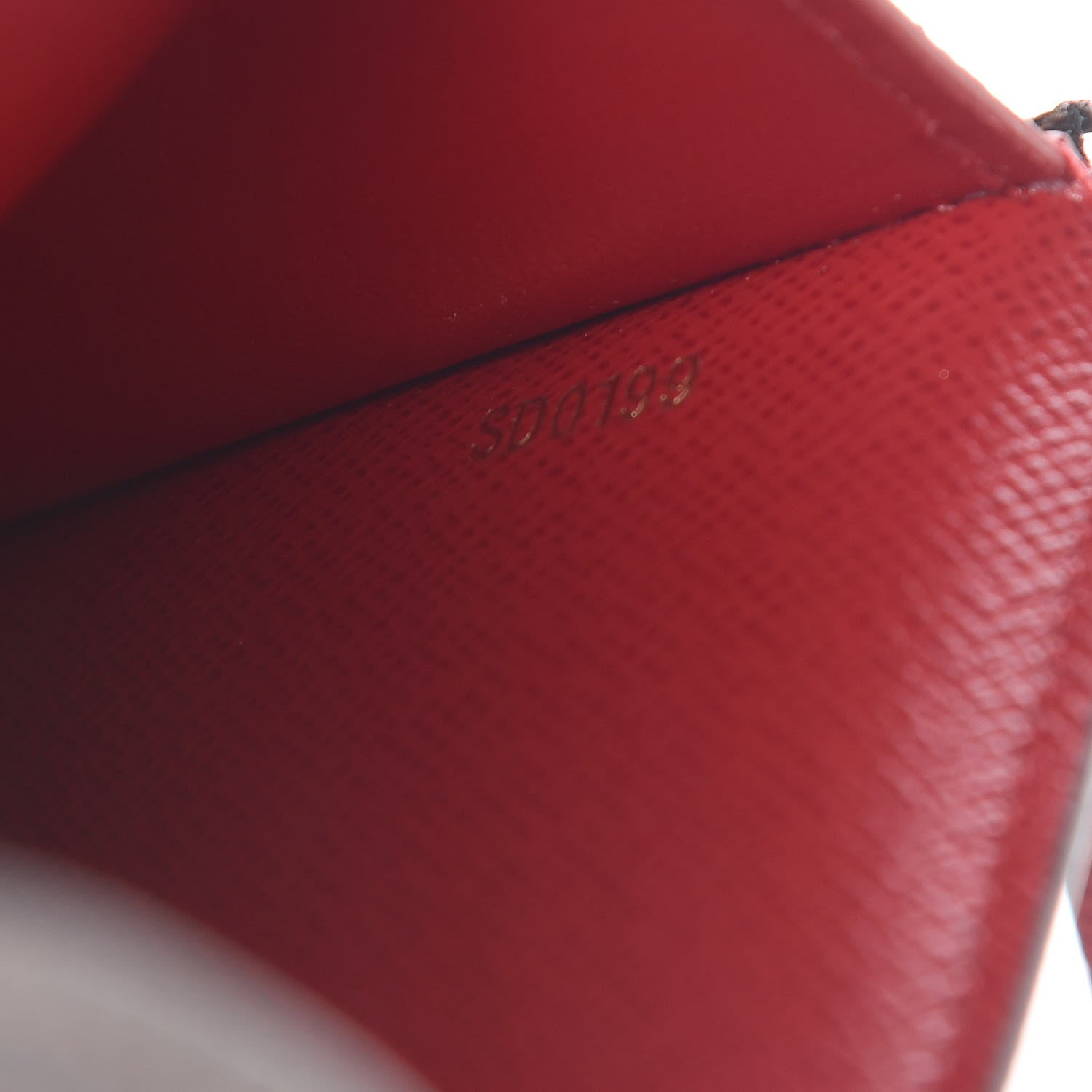 Louis Vuitton Damier Ebene Victorine Wallet Red 7 of 7