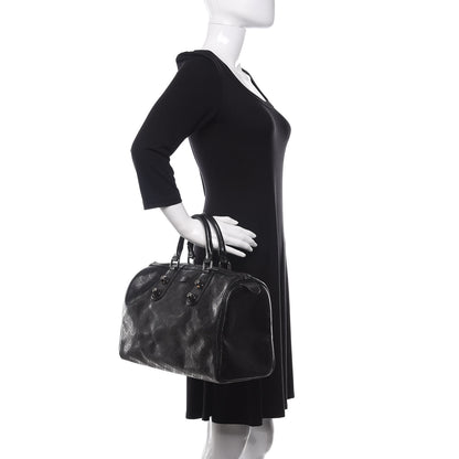 Gucci Imprime Monogram Medium Joy Stud Boston Black 2 of 10