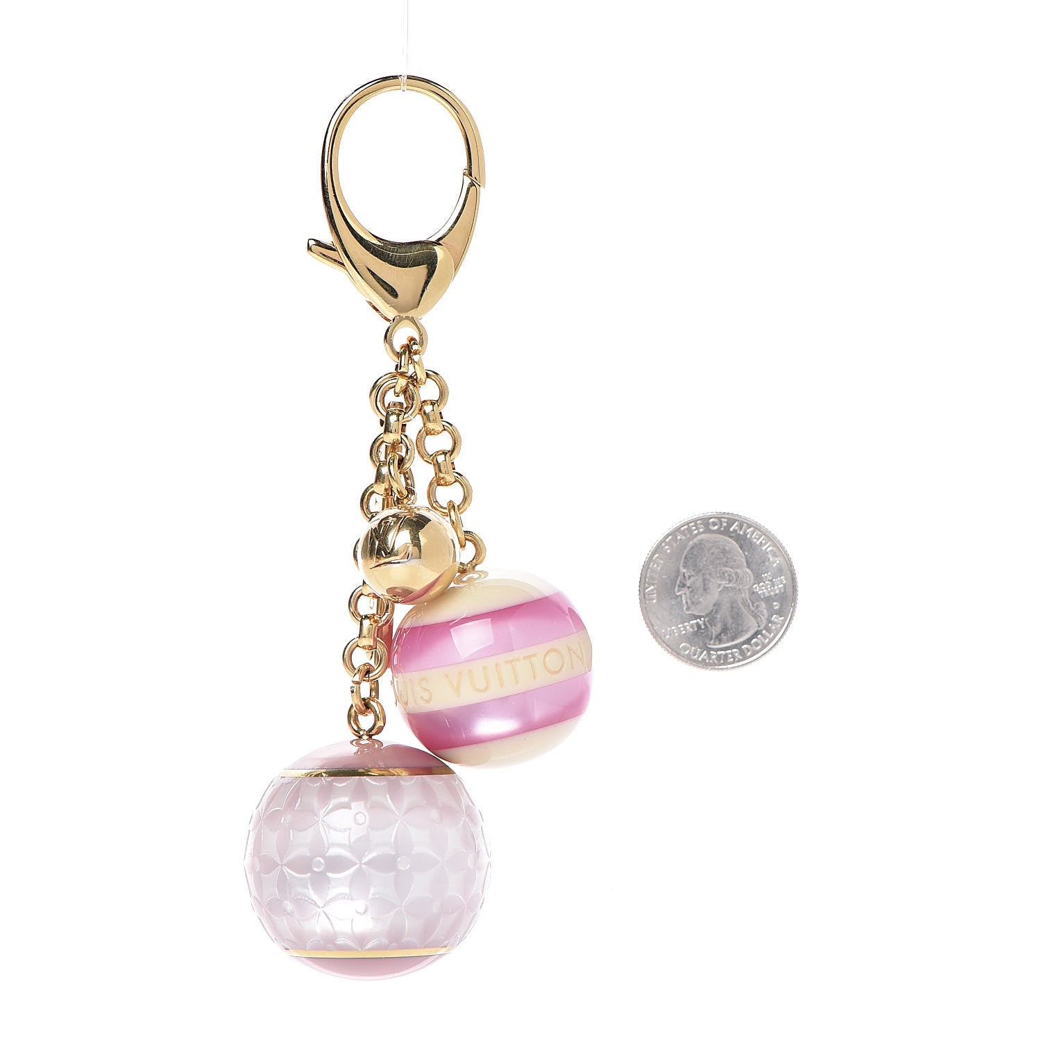 Louis Vuitton Mini Lin Bag Charm Violet 2 of 4