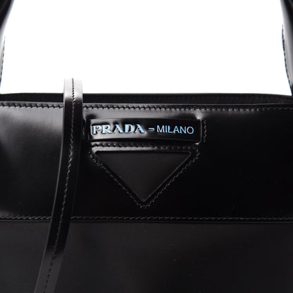 Prada Tessuto Spazzolato Ouverture Bucket Bag Black 12 of 12