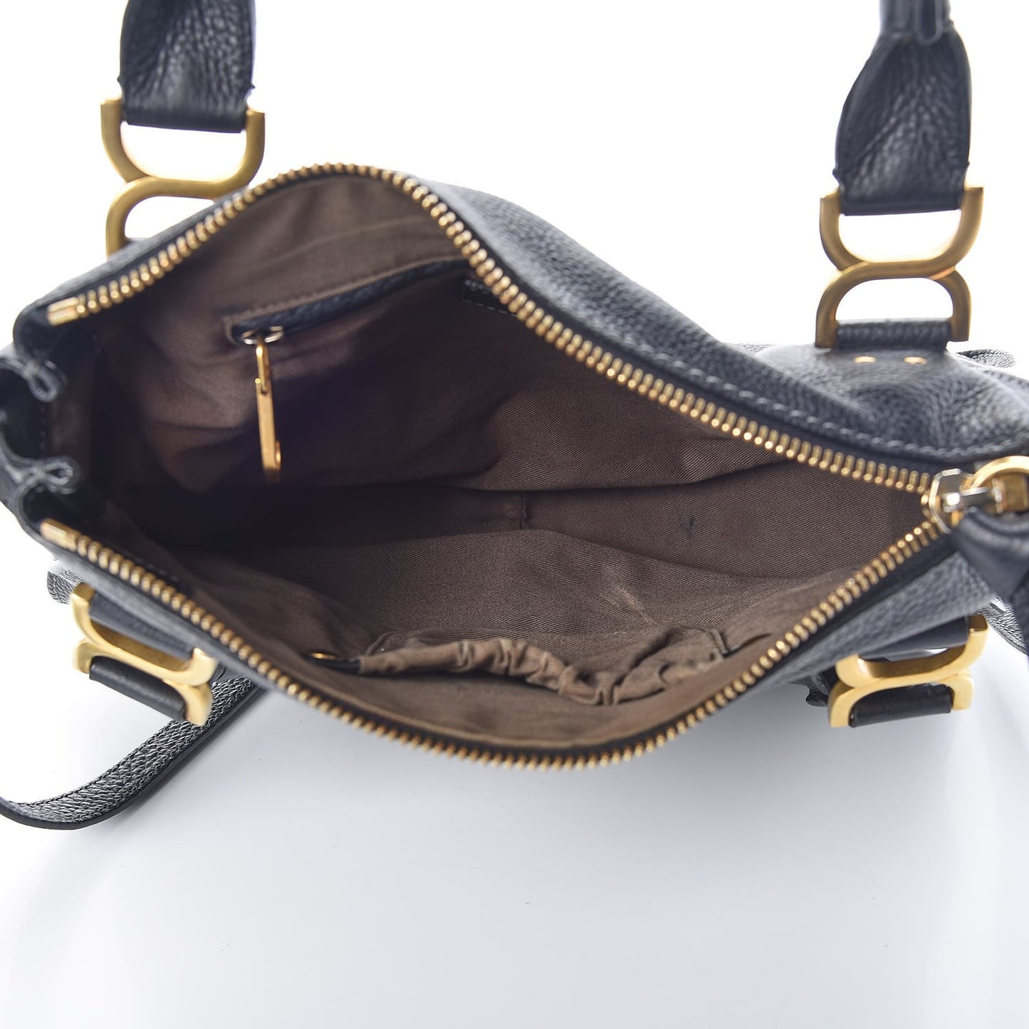 Calfskin Medium Marcie Satchel Black