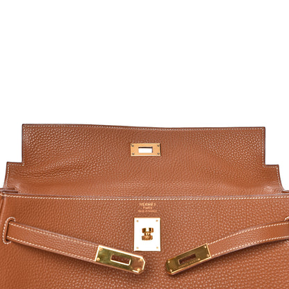 Hermes Togo Kelly Retourne 35 Gold 8 of 38