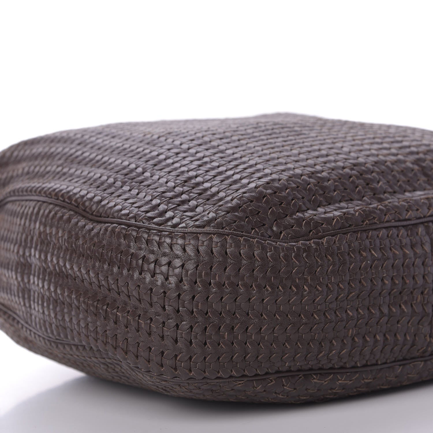 Christian Dior Lambskin Woven Hobo Brown 6 of 9