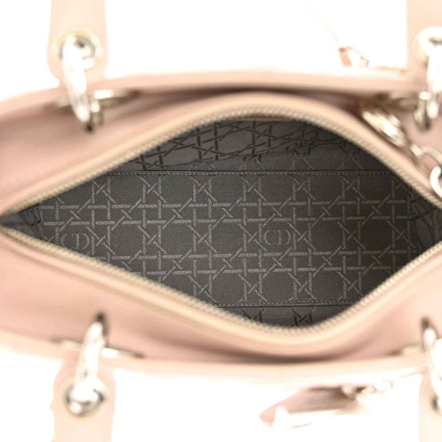 Lambskin Cannage Medium Lady Dior Light Pink