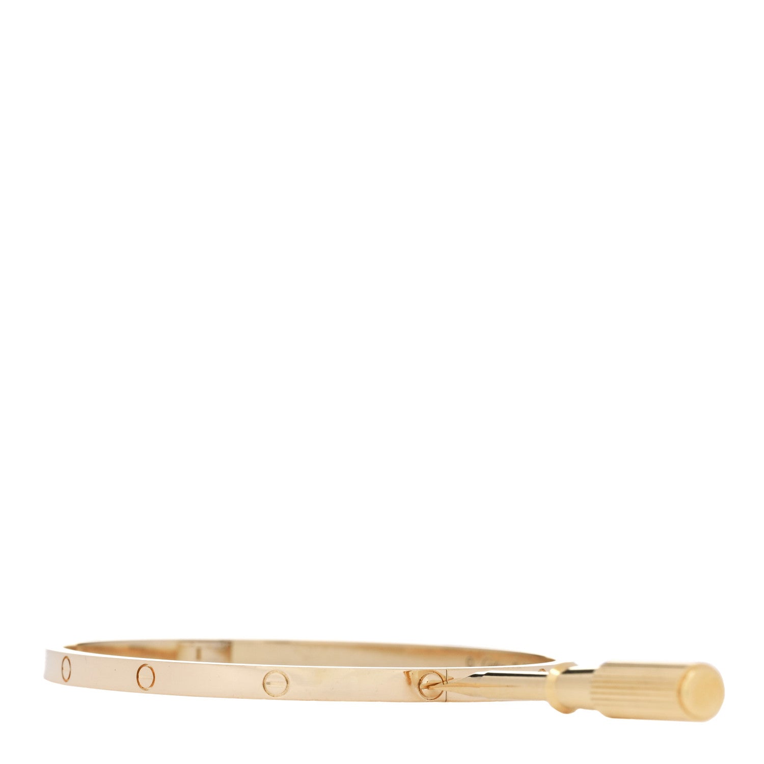 Cartier 18K Yellow Gold Small LOVE Bracelet 19 3 of 8