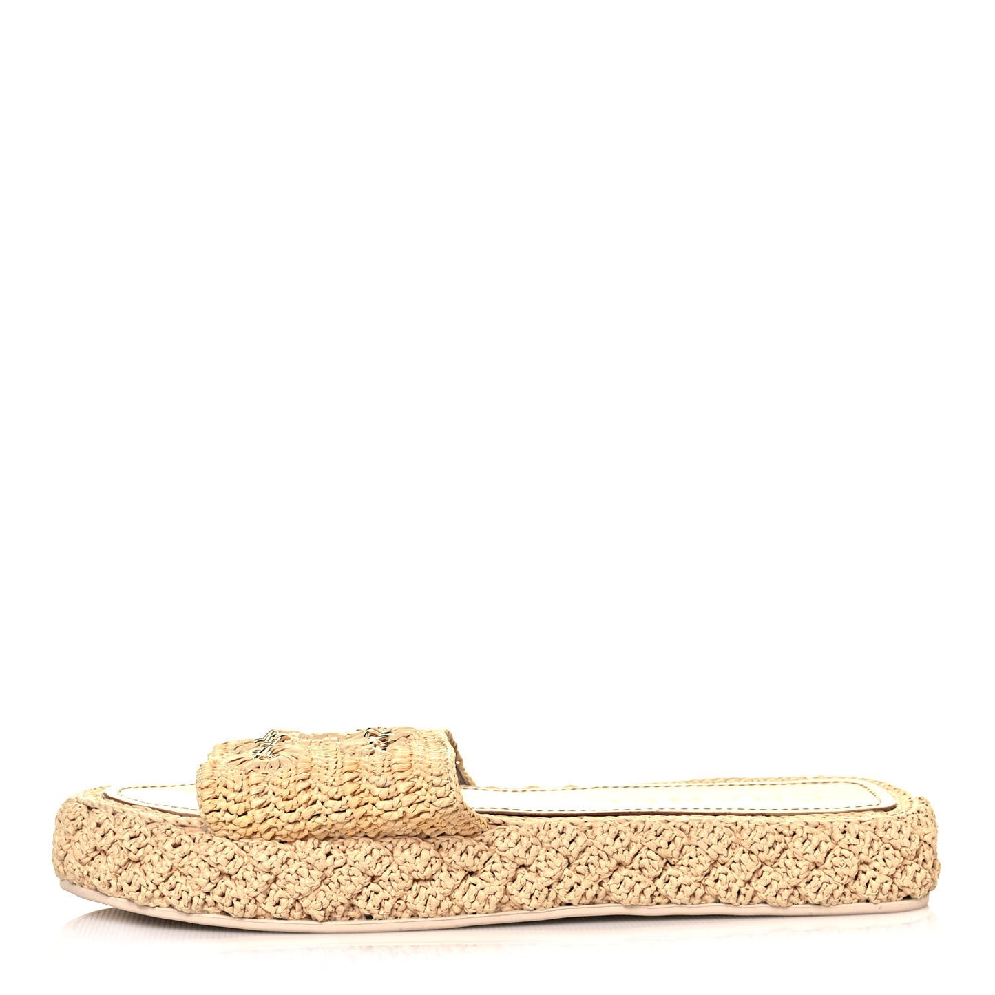 Cord Braided CC Mules 41 Light Beige