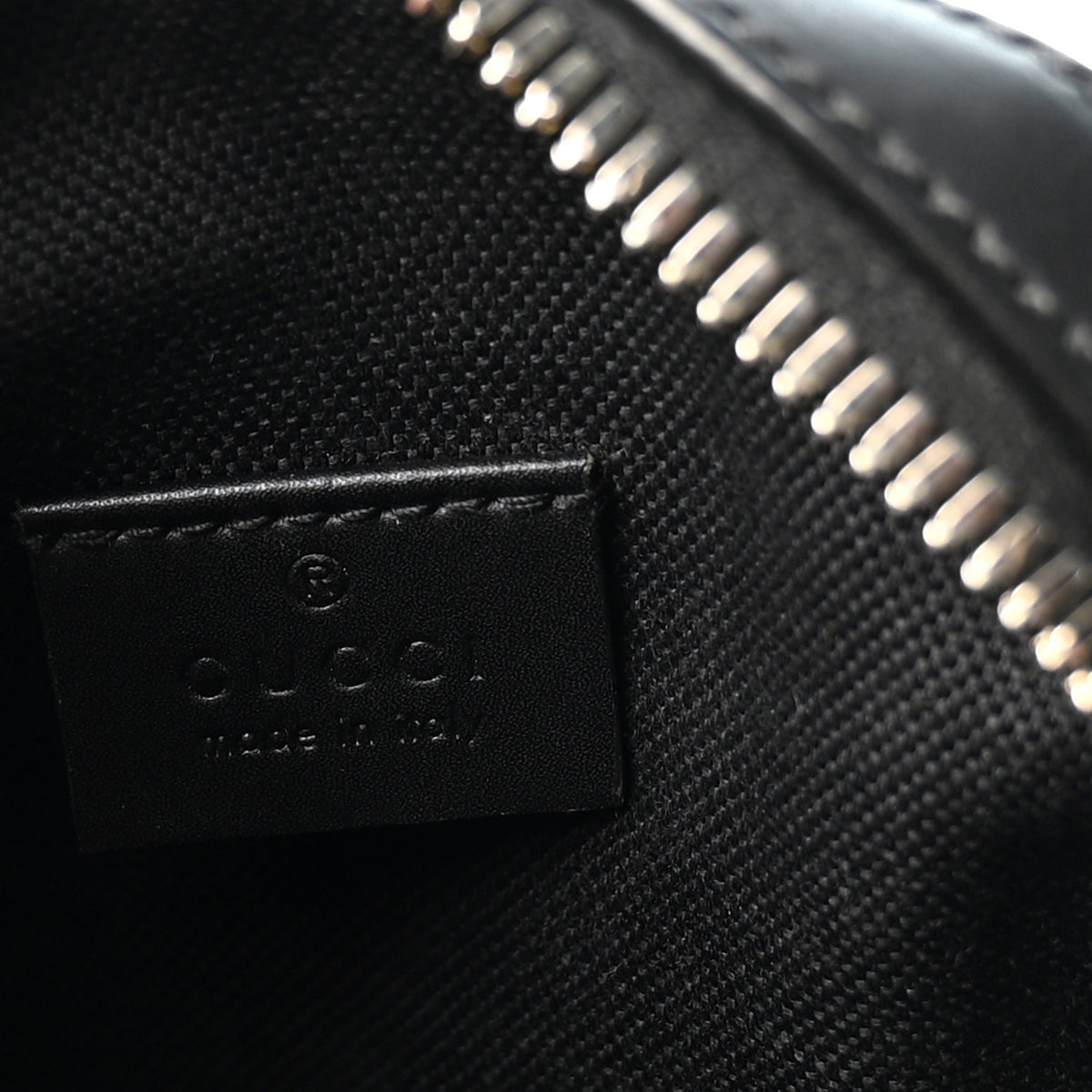 Gucci GG Supreme Monogram Appia Calfskin Web Small Camera Messenger Bag Black Grey 6 of 10