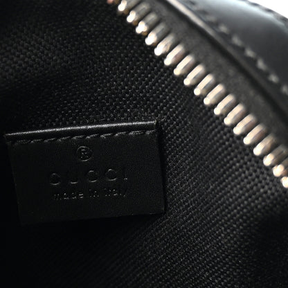 Gucci GG Supreme Monogram Appia Calfskin Web Small Camera Messenger Bag Black Grey 6 of 10