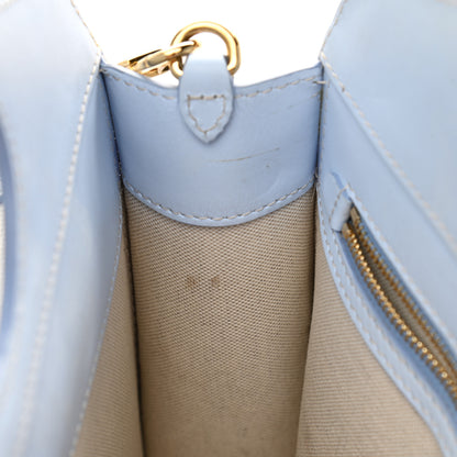 Burberry Canvas Smooth Calfskin Two Tone Mini Pocket Bag Natural Pale Blue 12 of 14