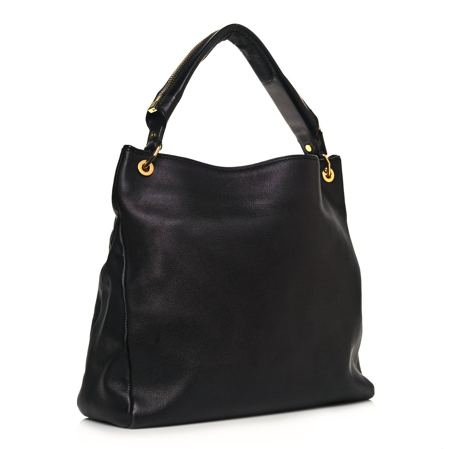 Tom Ford Calfskin Zipper Strap Hobo Black 3 of 16