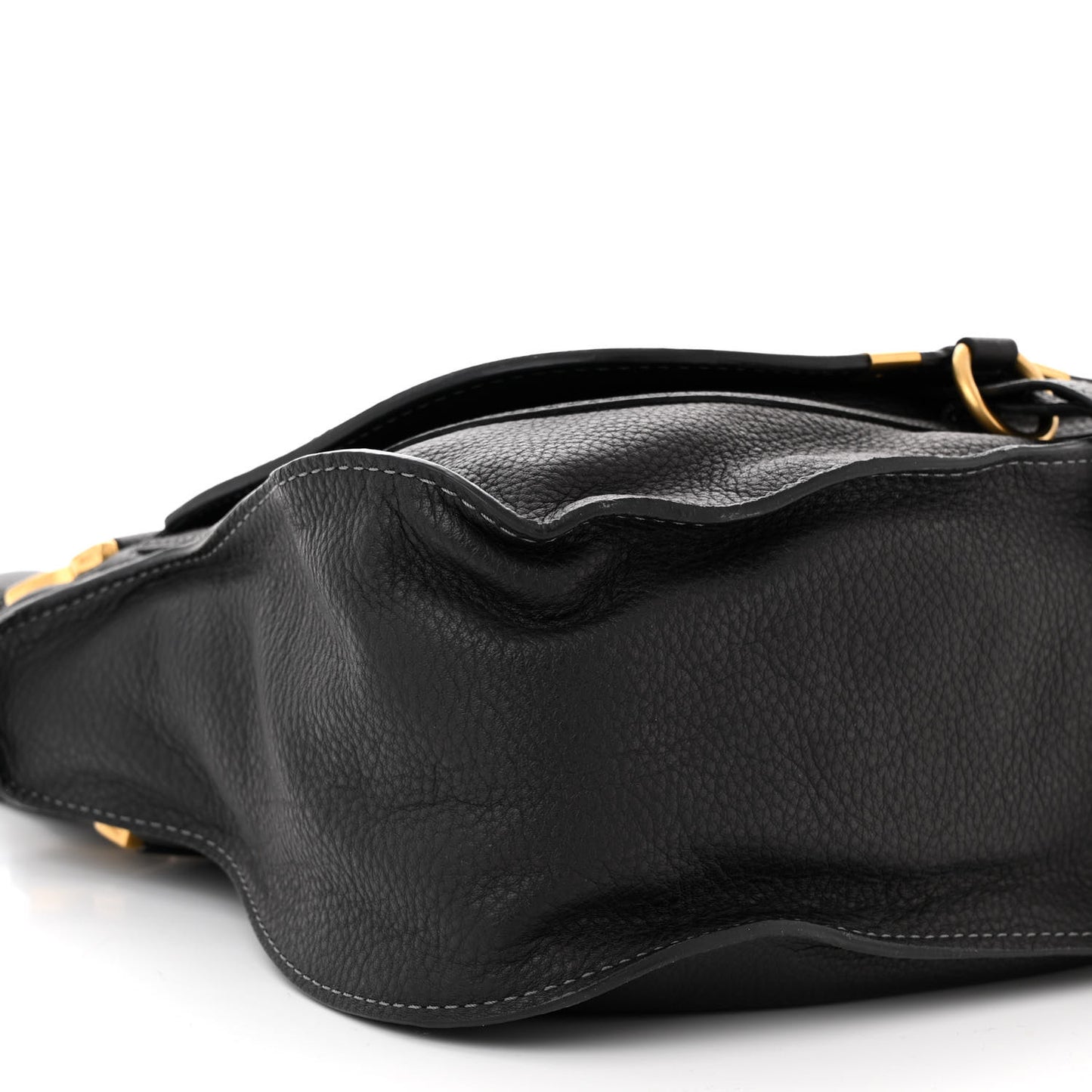 Calfskin Medium Marcie Satchel Black