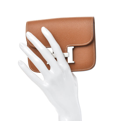 Hermes Epsom Constance Slim Wallet Gold 2 of 8