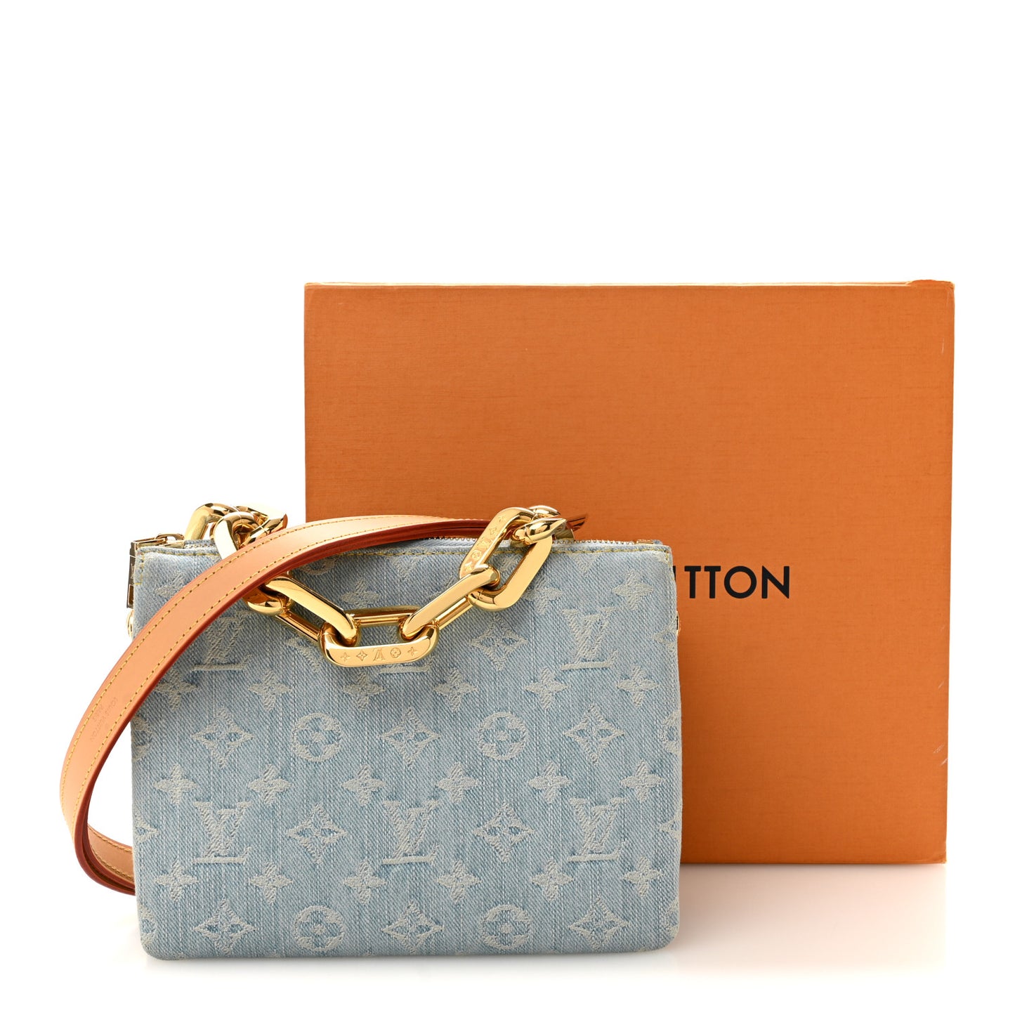 Monogram Denim Coussin BB Sky Blue