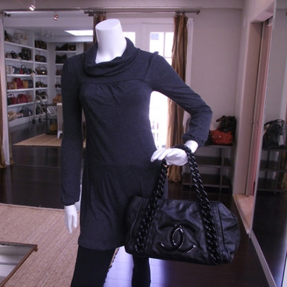 Chanel Leather Modern Chain Shopper Tote 2 of 12