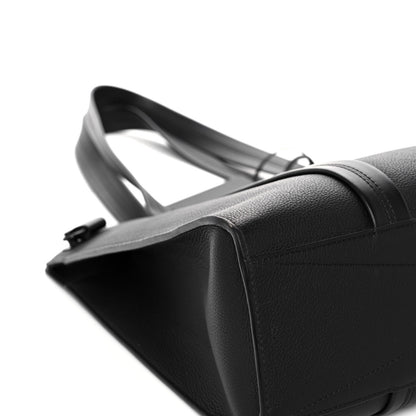 Louis Vuitton Grained Calfskin LV Aerogram Tote Black 9 of 12
