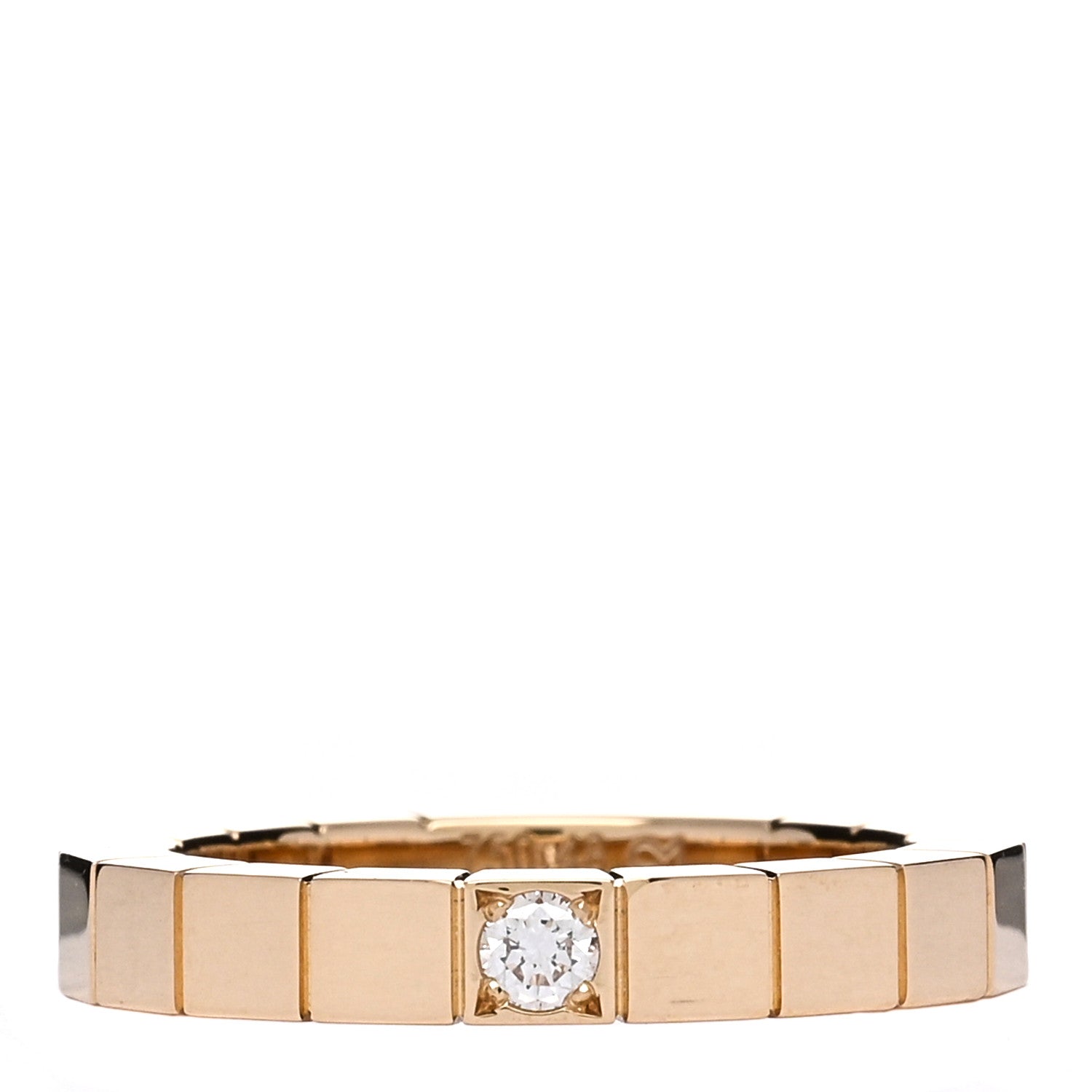 Cartier 18K Yellow Gold Diamond Lanieres Ring 48 4.5 1 of 4