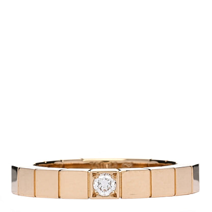 Cartier 18K Yellow Gold Diamond Lanieres Ring 48 4.5 1 of 4