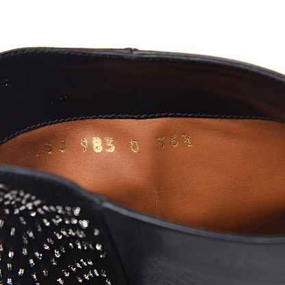 Valentino Garavani Nappa Suede Beaded Boots 36.5 Black 10 of 10