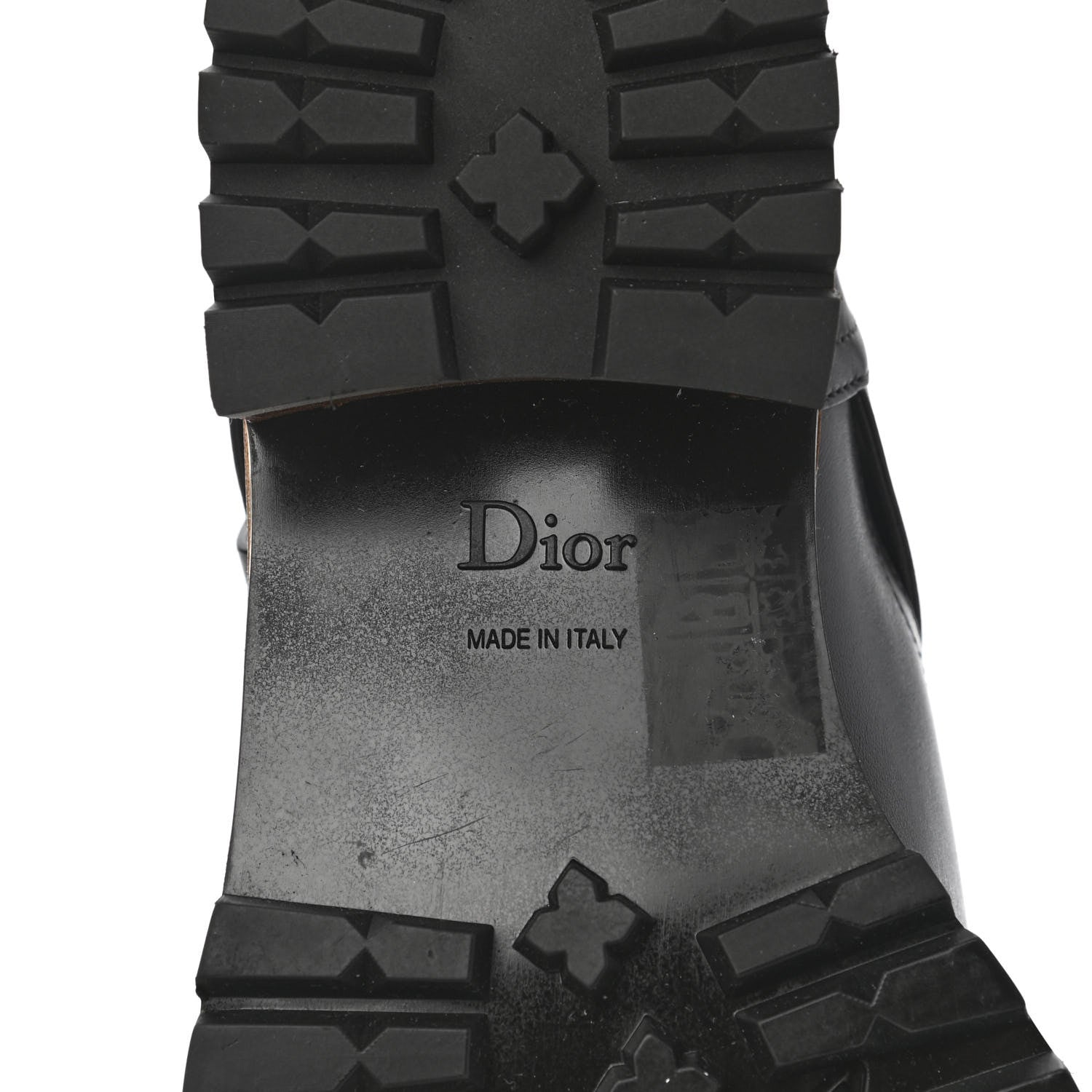 Christian Dior Calfskin Embossed Dior Quest 35mm Biker Boots 37 Black 6 of 8